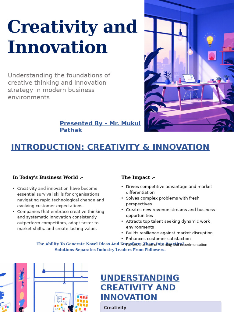 Creativity and Innovation in Business | PDF | Innovation | Creativity