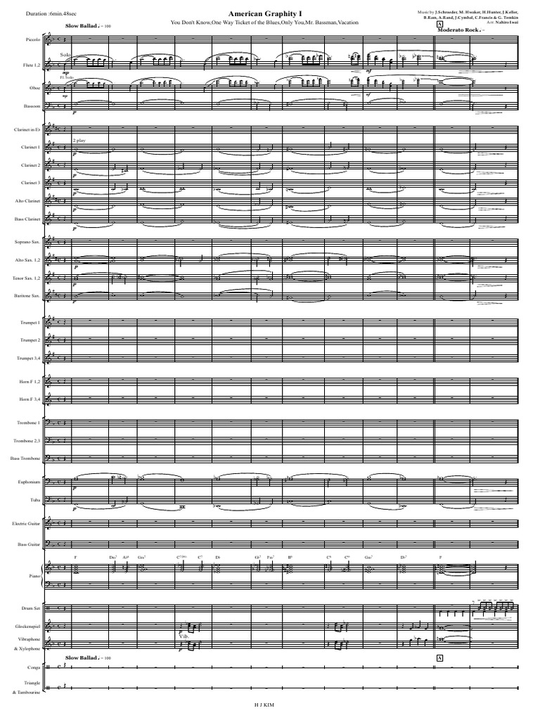 Partition pour "American Graphity I" | PDF | Instrument de percussion ...