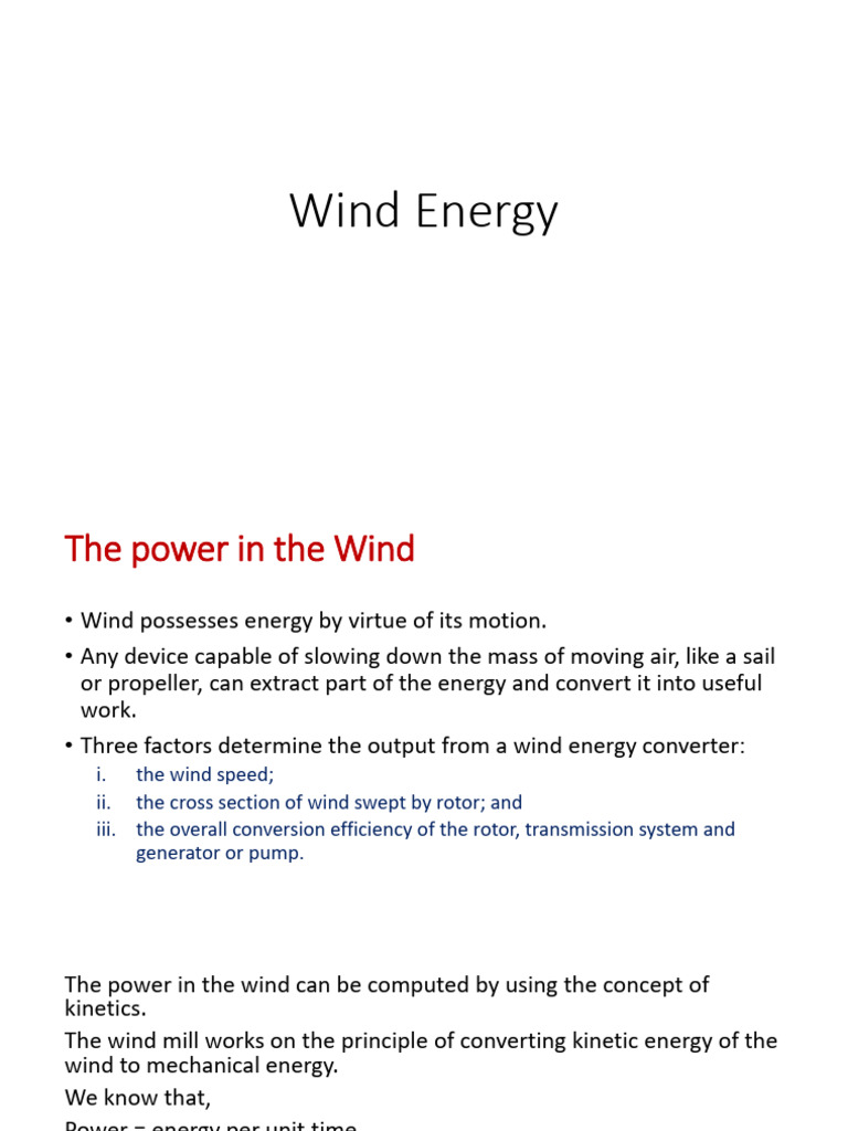 Wind Power | PDF | Turbine | Wound