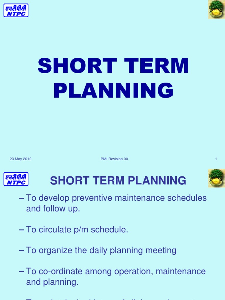 short term planning in business