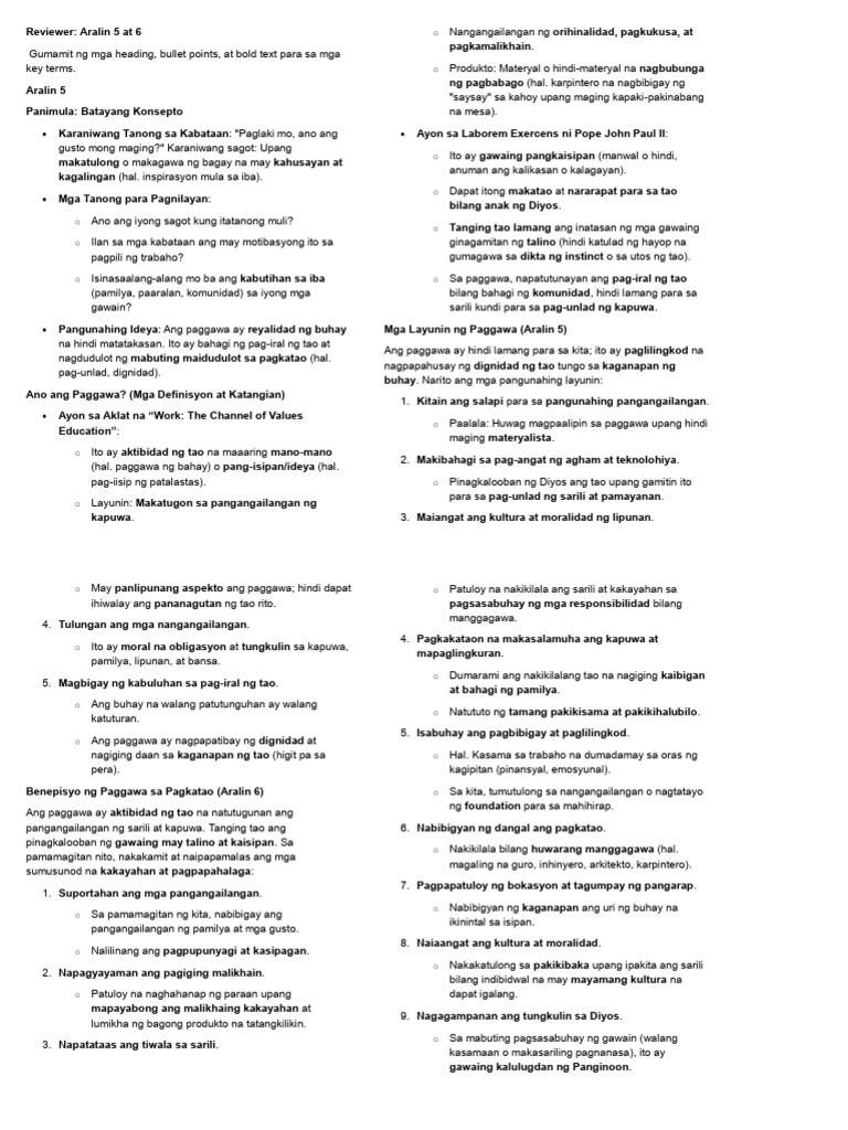 Quiz 2 Week 5 6 Reviewer | PDF