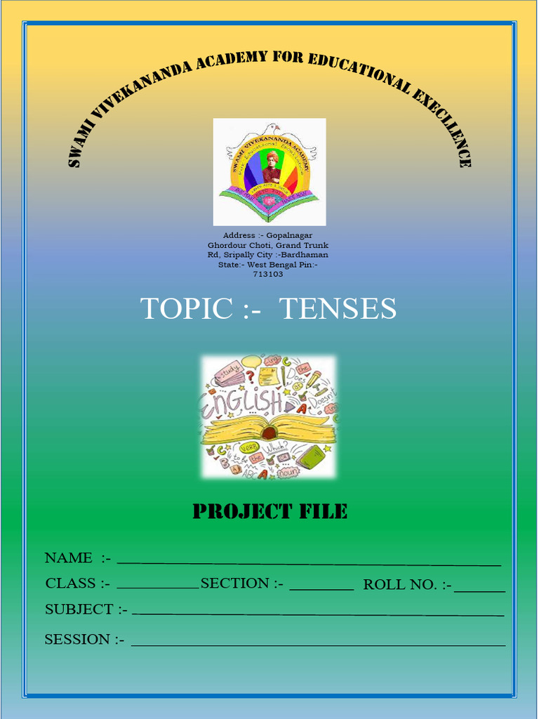 Tenses Project File for Students | PDF