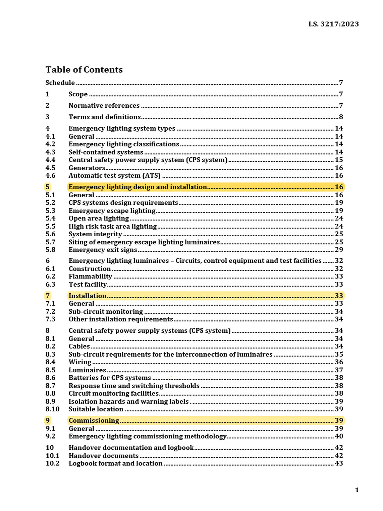 Emergency Lighting System Standards 2023 | PDF | Lighting | Power Inverter
