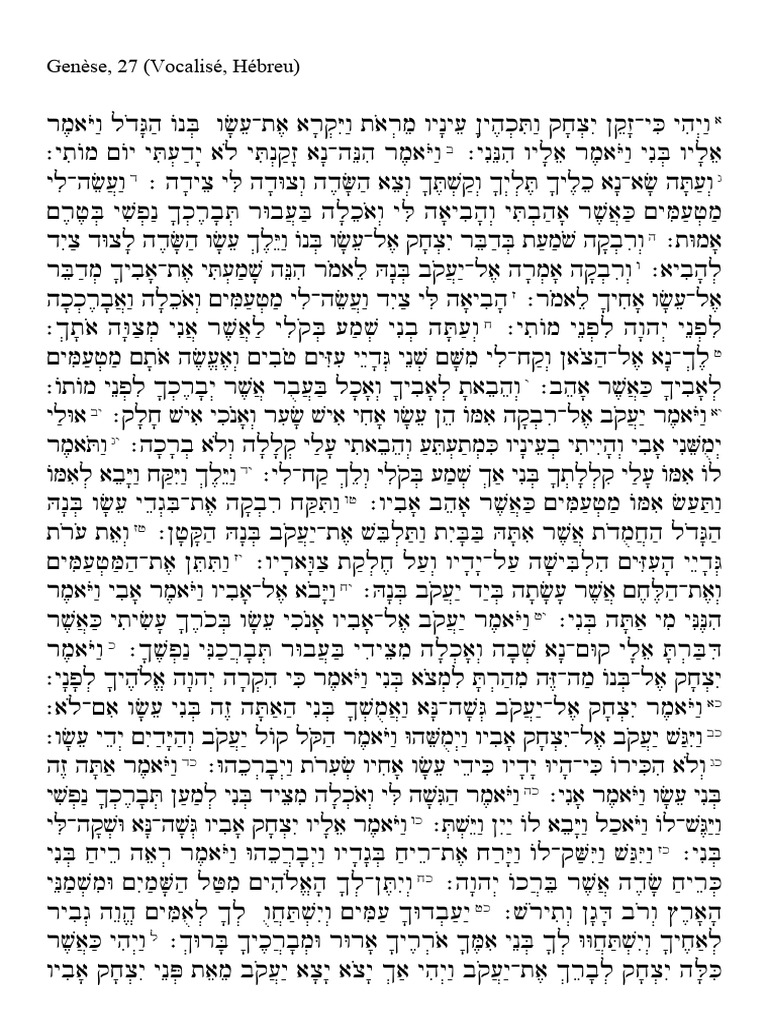 Genesis 27 | PDF
