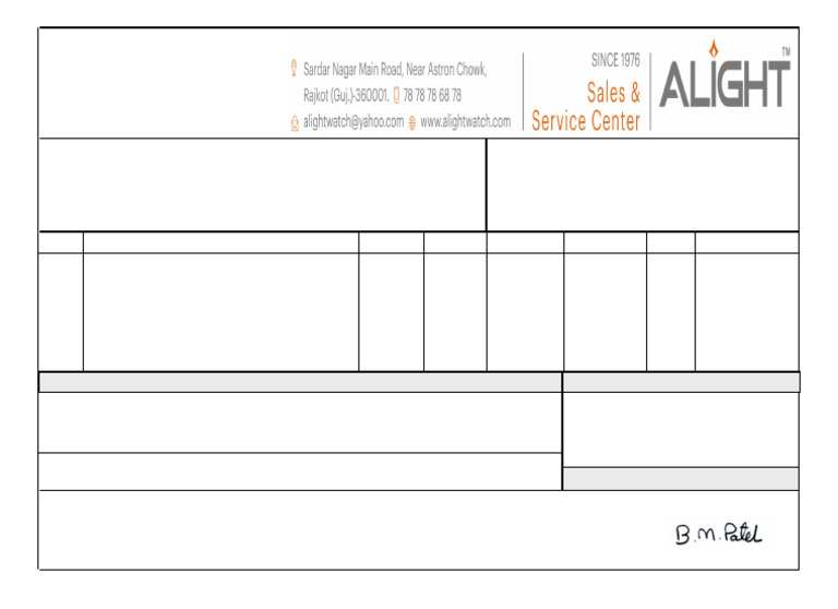 GST Tax Invoice for Casio Watch | PDF