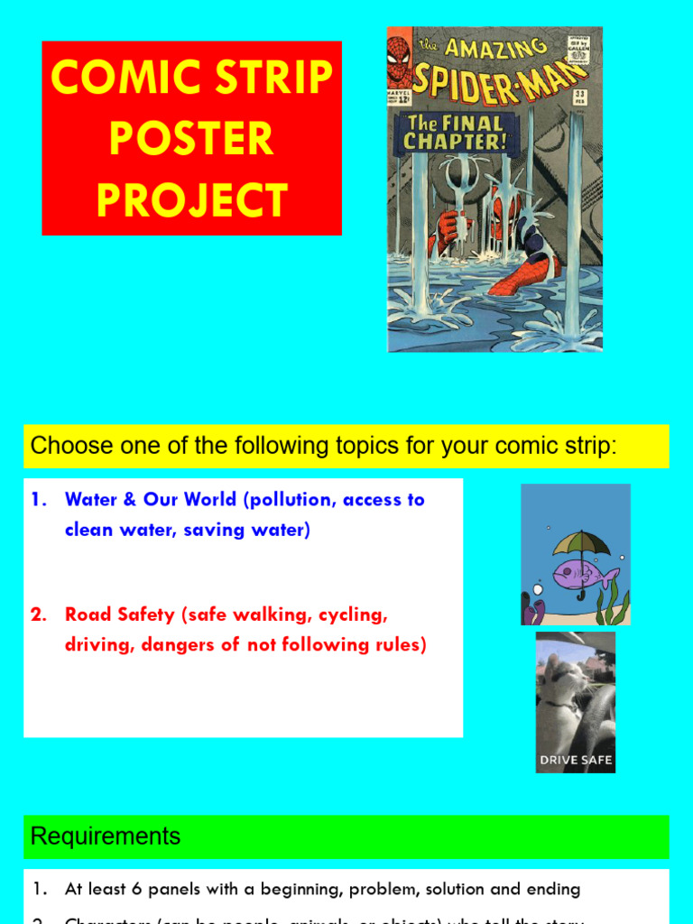 Comic Strip Project: Water & Safety Themes | PDF