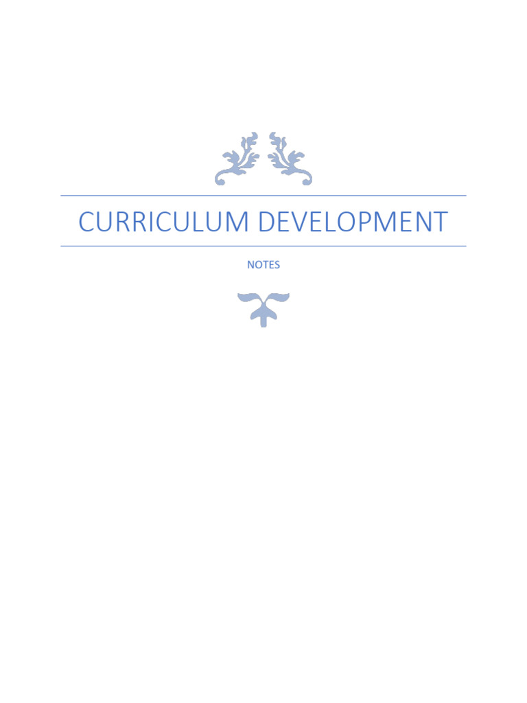 Curriculum Development Foundations Guide | PDF | Curriculum ...