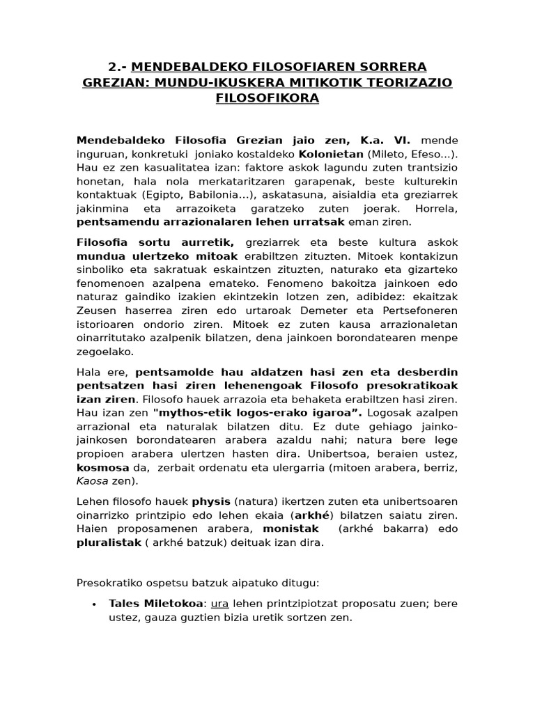 mendebaldeko-filosofiaren-sorrera-grezian-mundu-ikuskera-mitikoa-eta