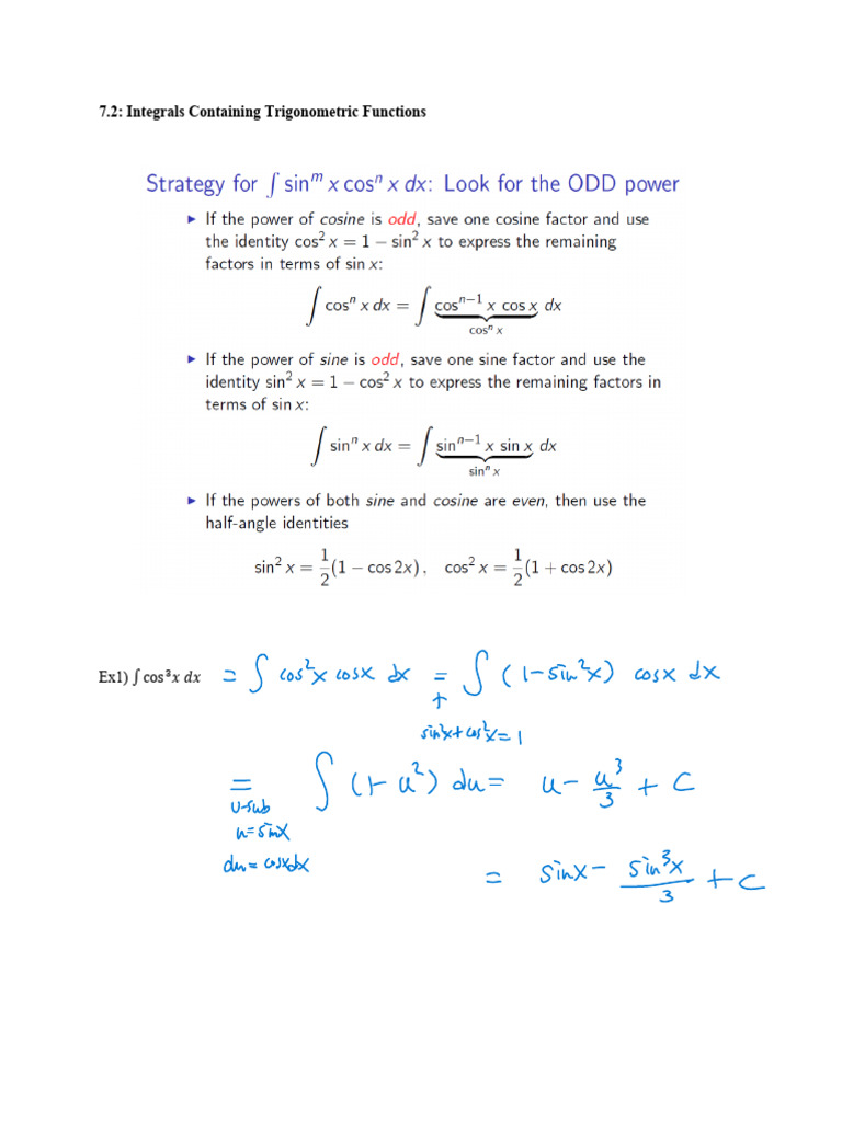 New Annotated Lecture Note 7.2 Math2202 | PDF