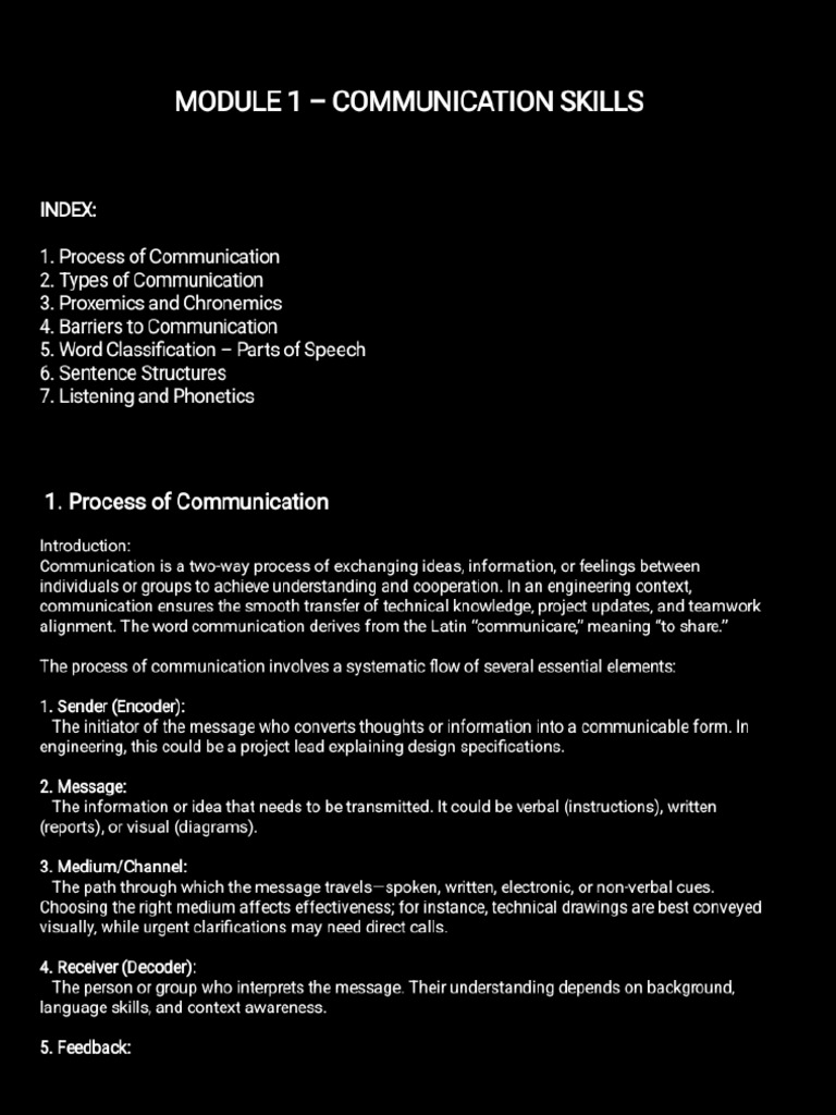 1beng106 m1 Notes | PDF