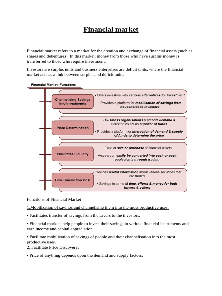 Financial Markets | PDF | Securities (Finance) | Stocks