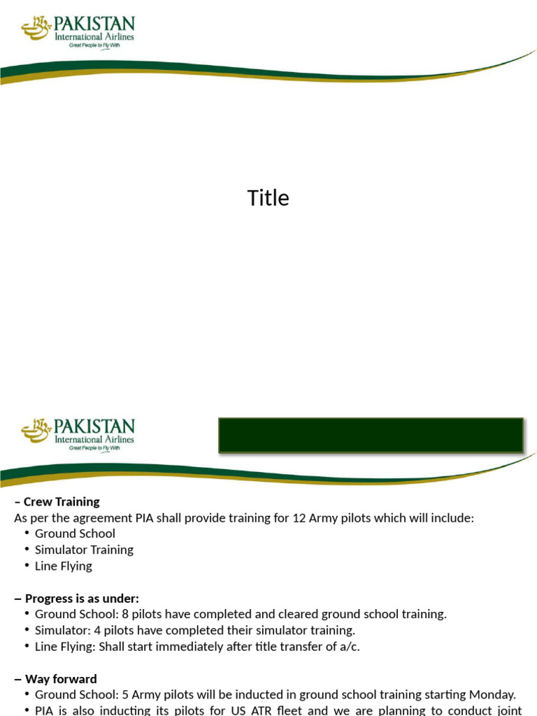 Army Pilot Training Progress Update | PDF
