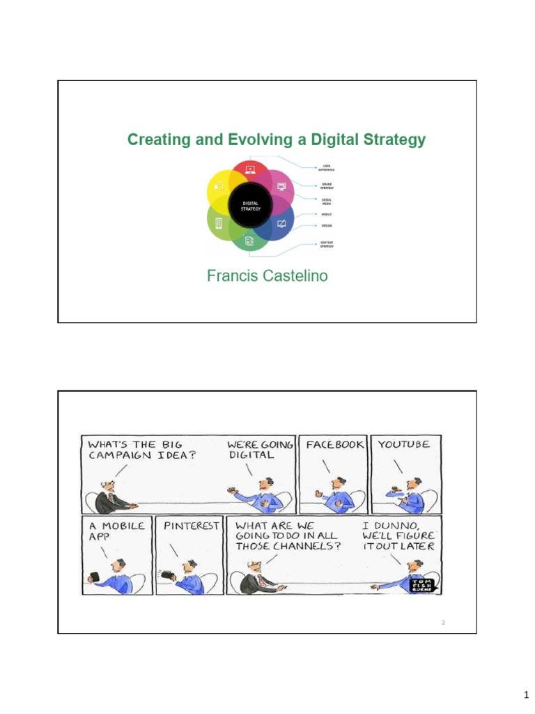 Digital Strategy Development Guide | PDF | Business Model | Analytics