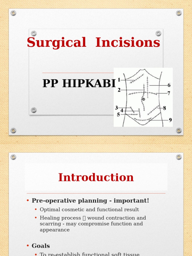 Surgical Incision Techniques and Principles | PDF | Surgical Suture | Wound