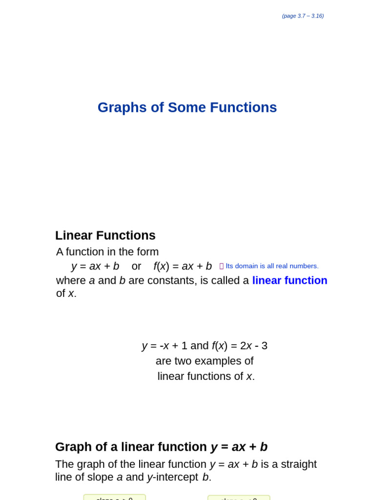 3A Graph of Function Revision | PDF | Function (Mathematics ...