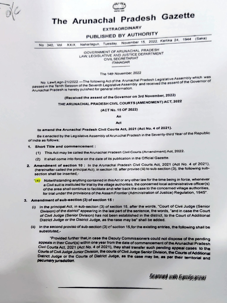 Amended AP Civil Court Act 2022 | PDF