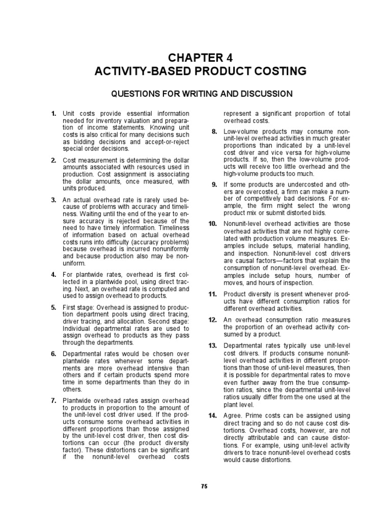 Solution Manual, Managerial Accounting Hansen Mowen 8th Editions_ch 4 |  Nursing | Profit (Accounting)