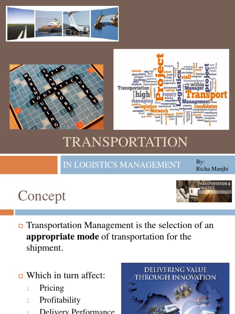 Modes of Transportation in Logistics | PDF
