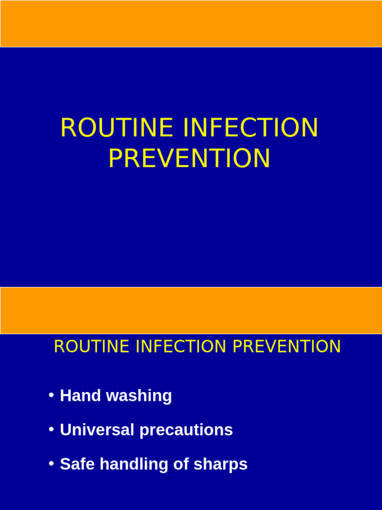 Rajekwesi Routine Infection Prevention Coba | PDF