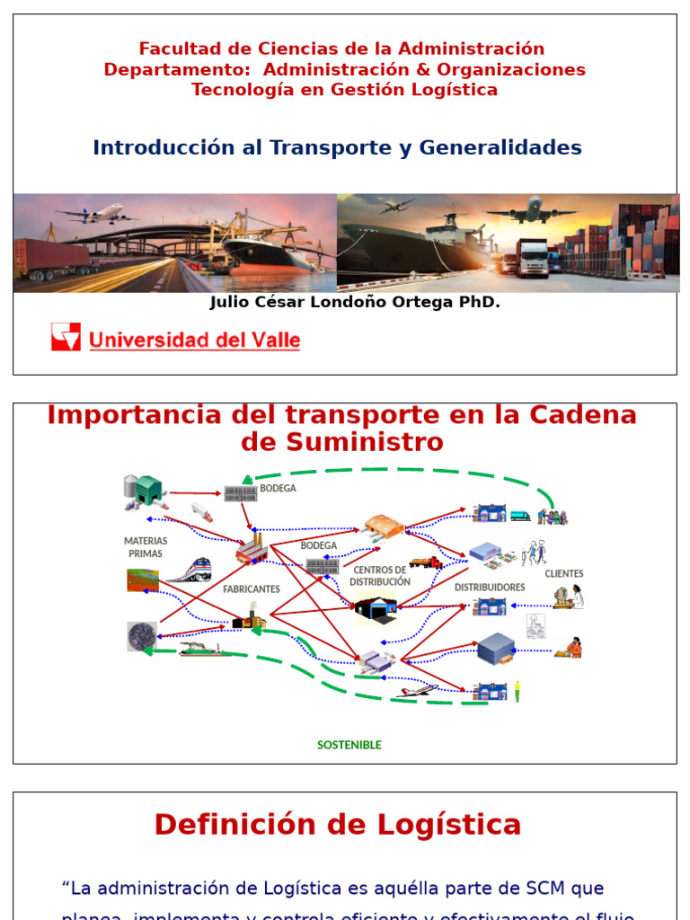 Importancia del Transporte en Logística | PDF | Transporte | Logística