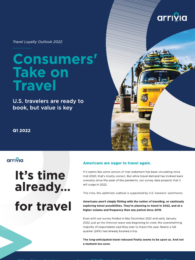 Arrivia - Travel Loyalty Outlook 2022 - Consumers Take -1 on Travel | PDF