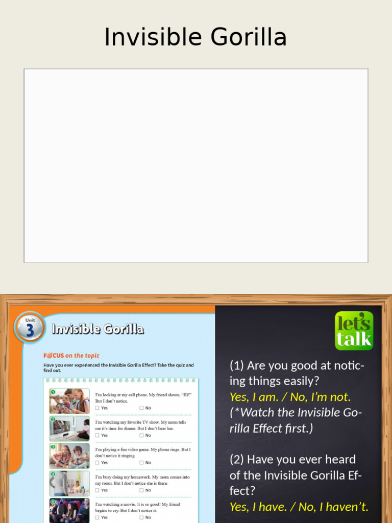 Understanding the Invisible Gorilla Effect | PDF