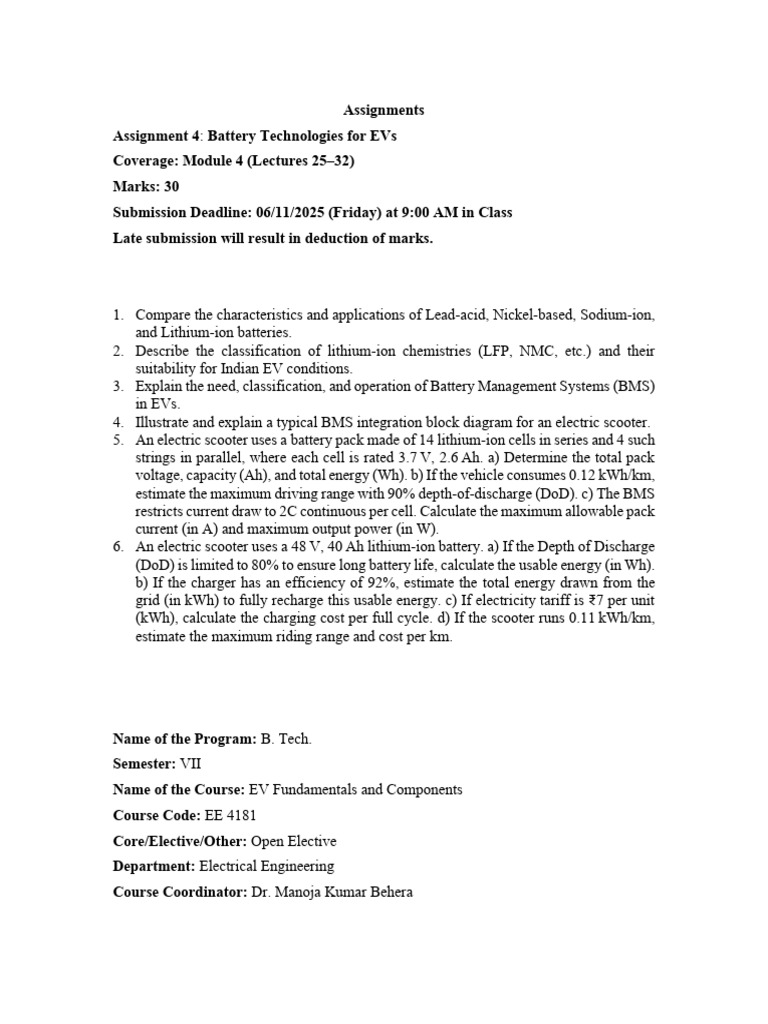 EE4181 Assignment 4 | PDF