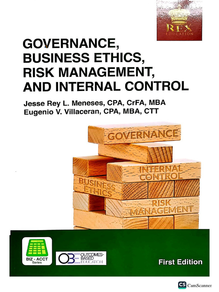 Rex Governance Business Ethics and Risk Management Overview Cs Series | PDF
