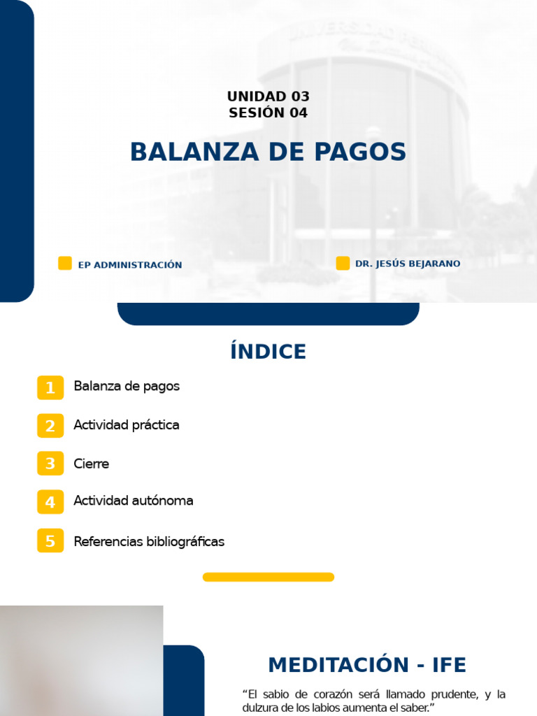 Estructura y Equilibrio de la Balanza de Pagos | PDF | Balance de pagos ...