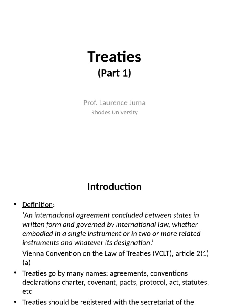Understanding International Treaties | PDF | Treaty | International Law