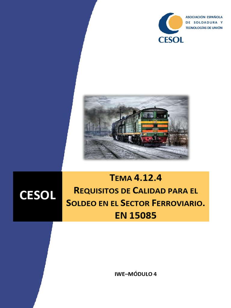 Cesol en 15085 | PDF | Locomotoras | Tren