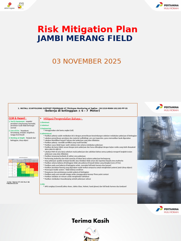 Risk Mitigation Plant 2025 Scaffolding Pdc-1 | PDF