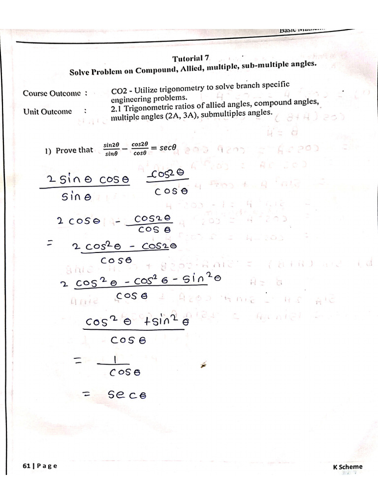 Tutorial 7 | PDF