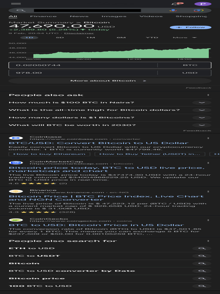 Btc to Usd - Google Search | PDF