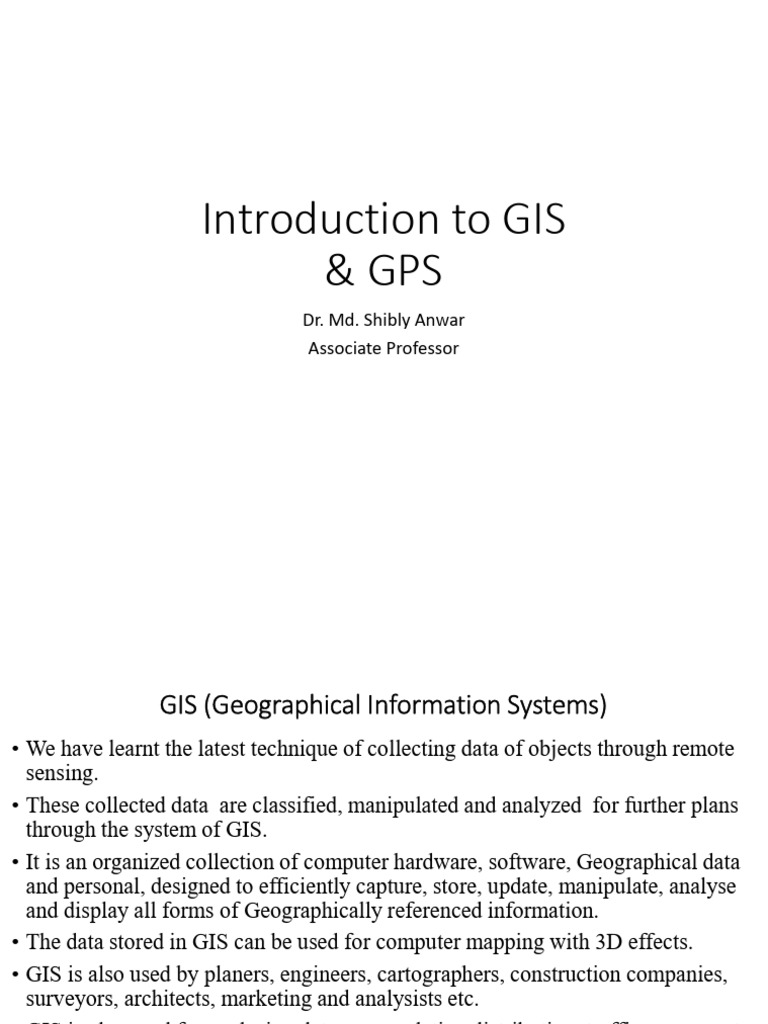 Lecture 12 | PDF | Geographic Information System | Arc Gis