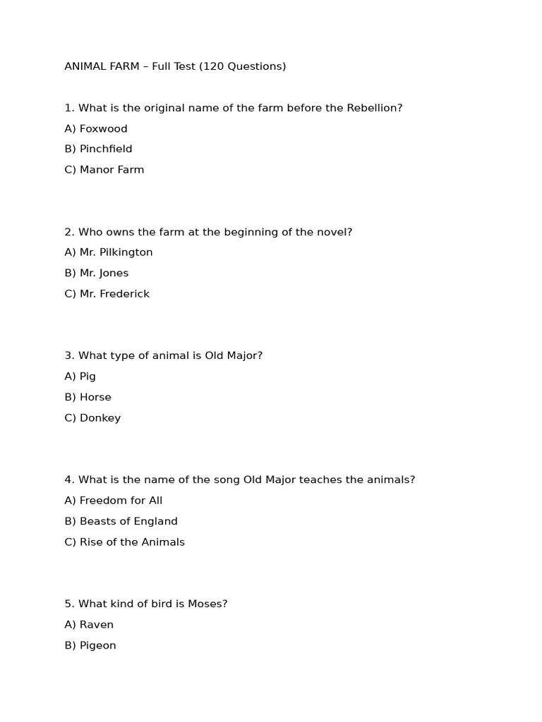 Animal Farm | PDF