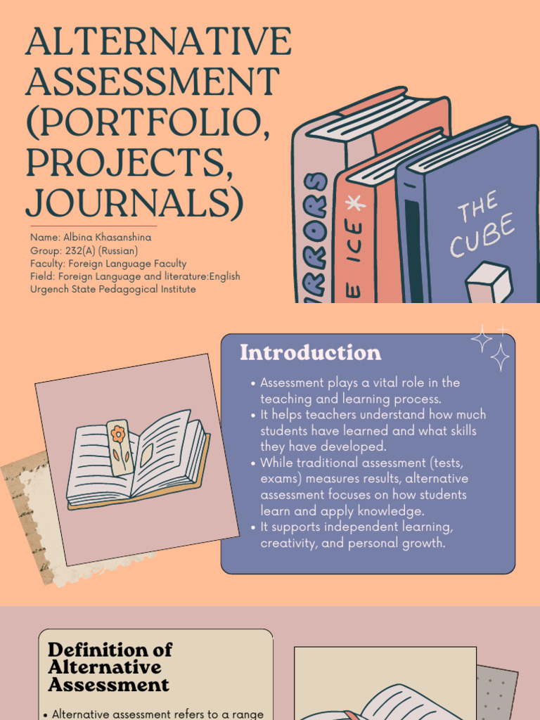 Understanding Alternative Assessment Methods | PDF | Educational ...