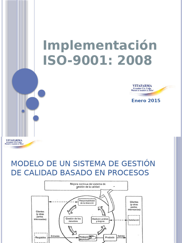 Implementación del Sistema ISO 9001:2008 | PDF