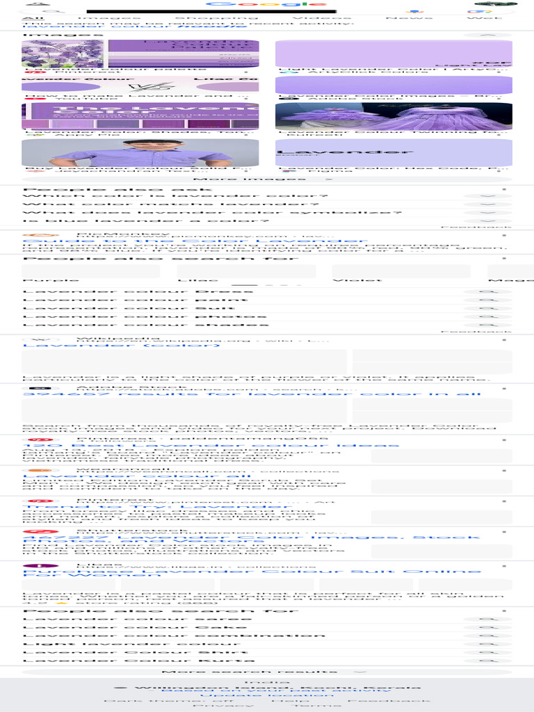 Lavender Color Guide and Variations | PDF | Rainbow | Color