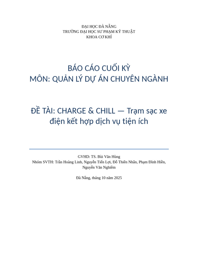 Charge and Chill Report | PDF