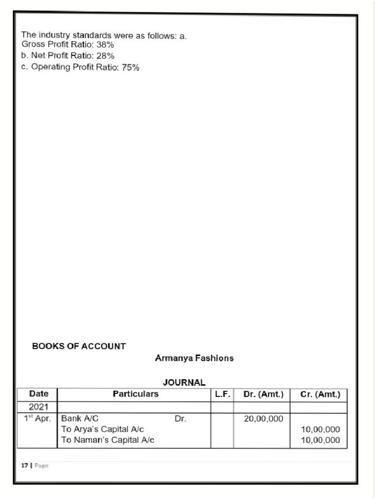 Accounts Project | PDF