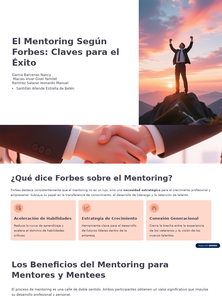 El Mentoring Segun Forbes Claves para El Exito | PDF | Liderazgo