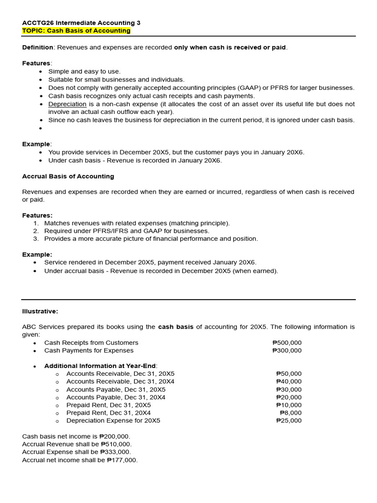 Cash vs Accrual Accounting Explained | PDF | Accrual | Expense