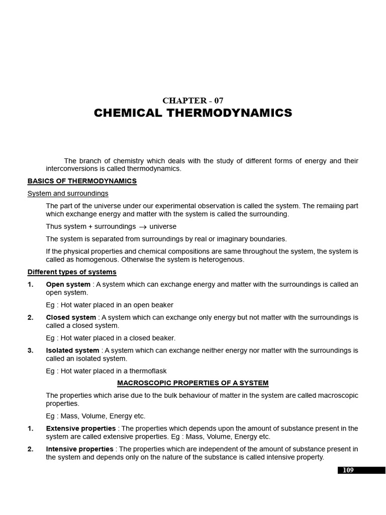 NEET 2024 Chemistry: Thermodynamics Guide | PDF | Heat Capacity | Heat