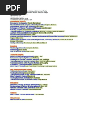 Investment Books Technical Analysis Financial Markets - 