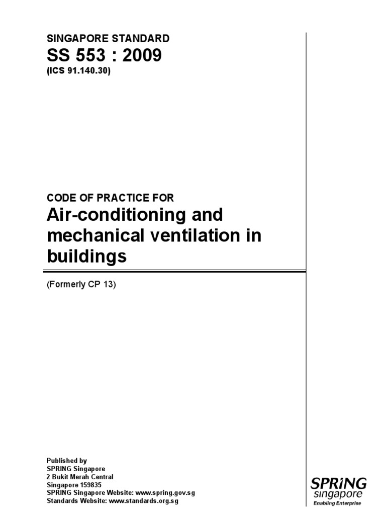 091117110542preview - SS 553-2009 | PDF | Ventilation (Architecture) | Hvac