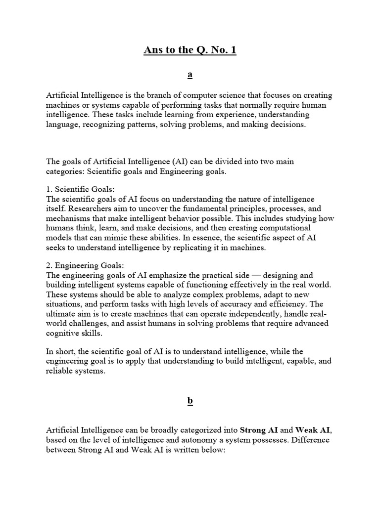 Ai - 1 | PDF | Artificial Intelligence | Intelligence (AI) & Semantics