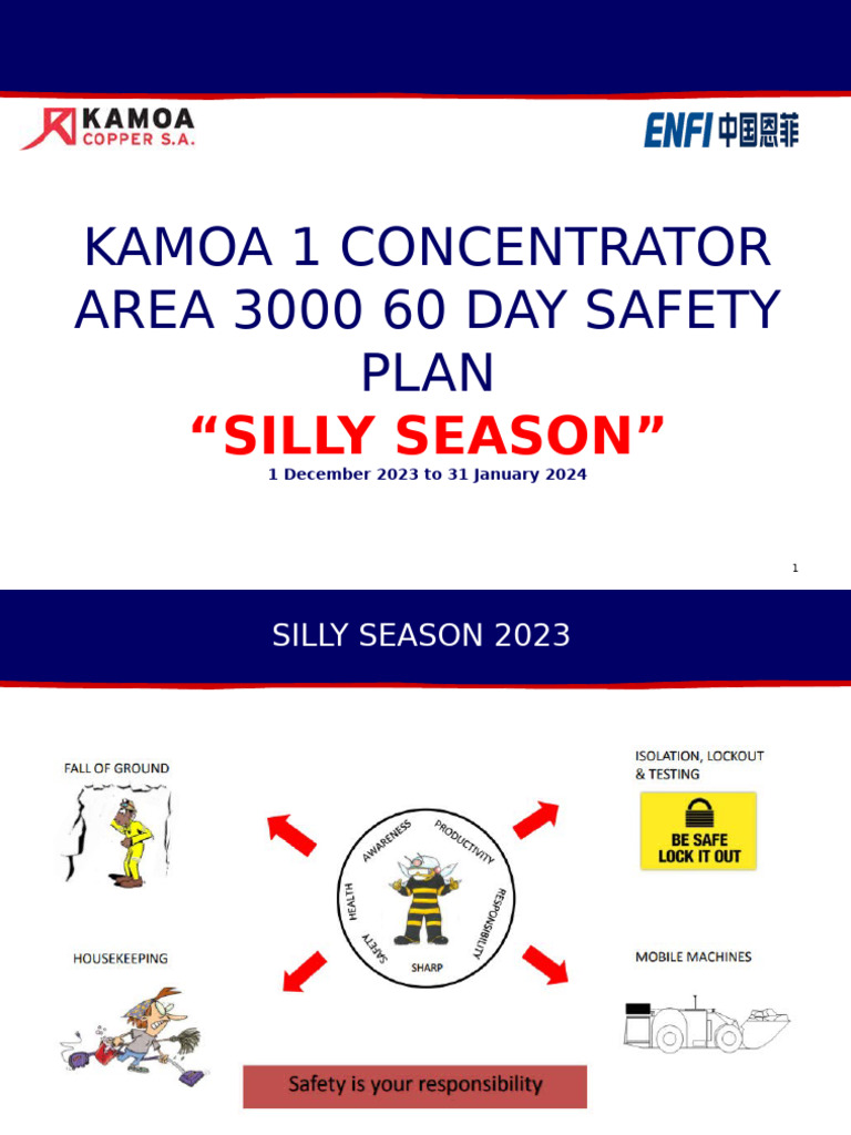Kamoa Safety Campaign - Silly Season | PDF | Safety | Occupational ...
