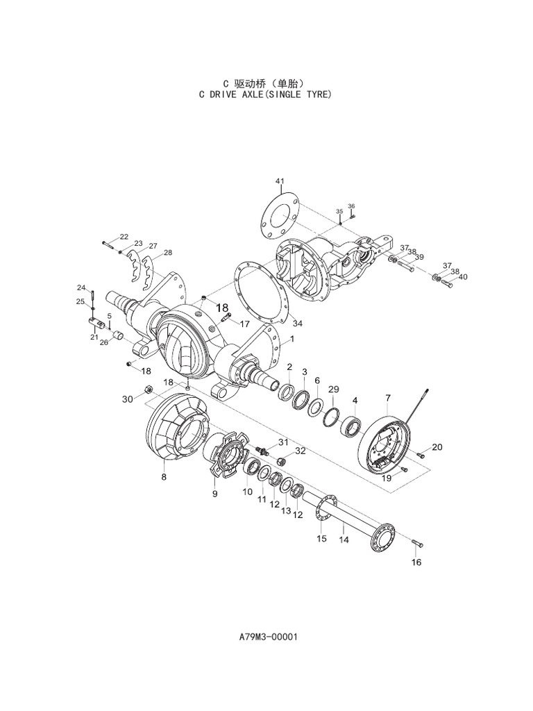 C A79M3-00001 Drive Axle Single Tyre | PDF