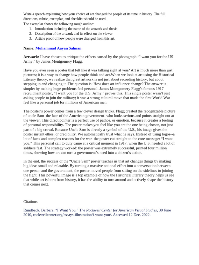 Muhammad Aayan Salman - Written Speech Summative | PDF